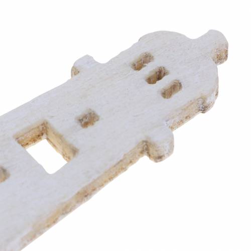 Artículo Decoración dispersa faro madera natural 4cm 72 piezas