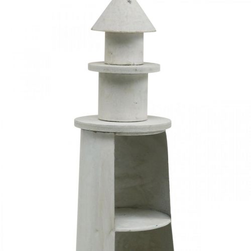 Artículo Faro Shabby Chic Crema Marine Deco Ø13cm H41.5cm