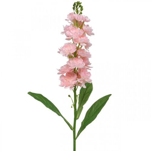 Floristik24 Levkoje flor rosa artificial como flor de tallo real 78cm