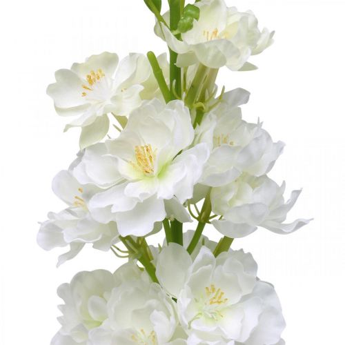 Artículo Levkoje Flor artificial blanca Flor de tallo artificial 78cm