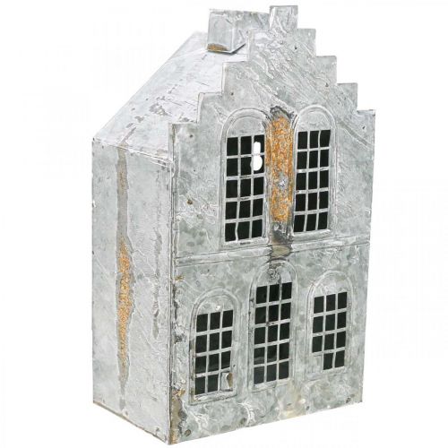 Artículo Casa de luz portavelas de metal casa de luz de té Al. 25,5 cm