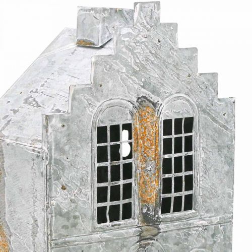 Artículo Casa de luz portavelas de metal casa de luz de té Al. 25,5 cm
