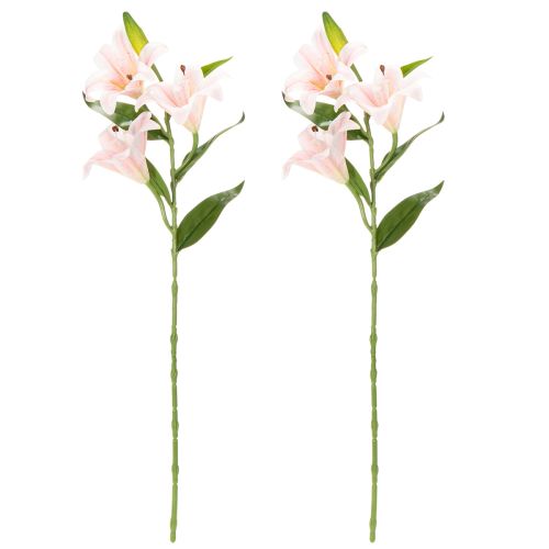 Artículo Lirios artificiales, perfectos para decoración de bodas, 66 cm, 2 piezas