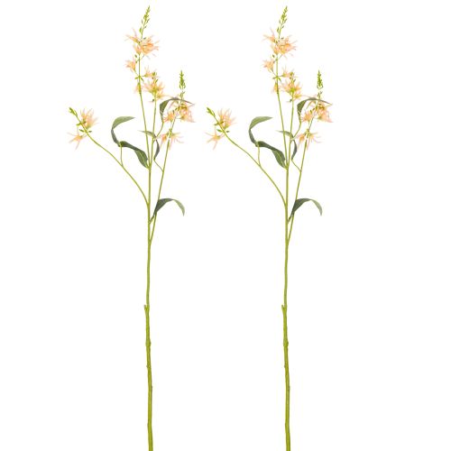 Artículo Lirio artificial con tallo largo, flor artificial, decoración para sala de bodas, 110 cm, 2 piezas