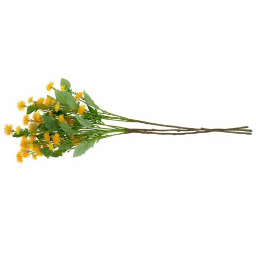 Floristik24 Flores de seda artificial de diente de león salvaje Flores de prado artificiales 3 piezas