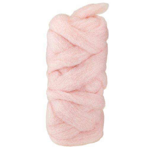 Floristik24 Lana rosa Lunte Lana natural Lunte Resistente al agua y al color 5 cm 10 m