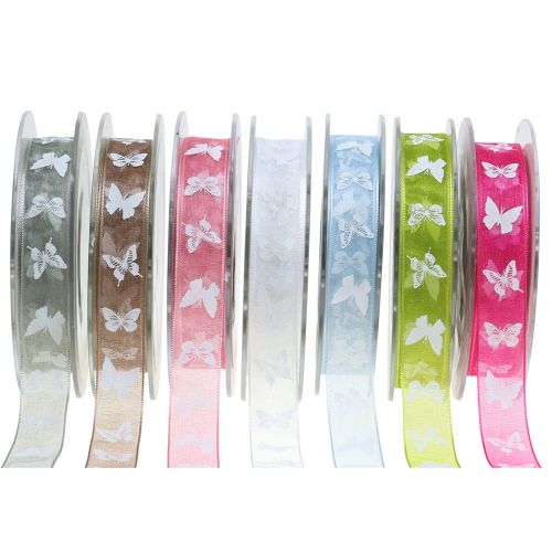 Cinta Organza Mariposa 15mm 20m