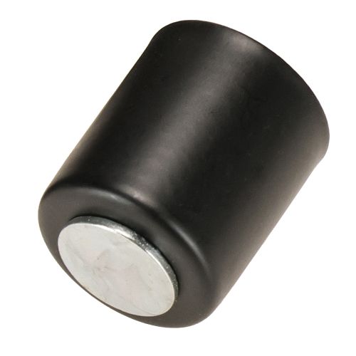 Artículo Portavelas magnético, metal negro, H3cm, 4 piezas