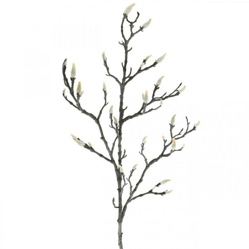 Spring Magnolia Branch Bud Rama artificial Marrón Blanco L100cm