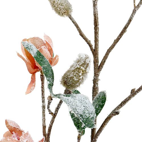 Artículo Rama de magnolia rosa claro L 82cm