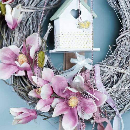 Floristik24 Rama de magnolia violeta 110cm 1p