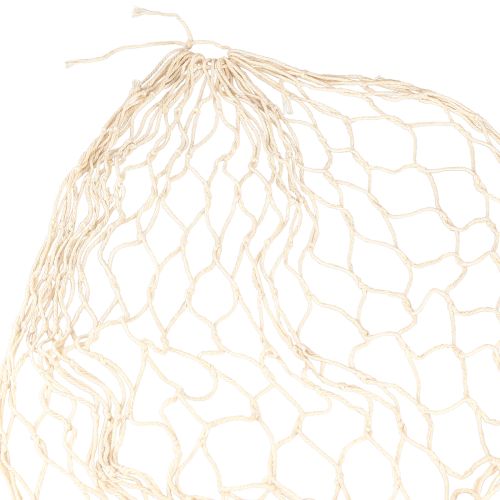 Floristik24 Decoración de red de macramé color crema verano marítimo 85–90x100cm