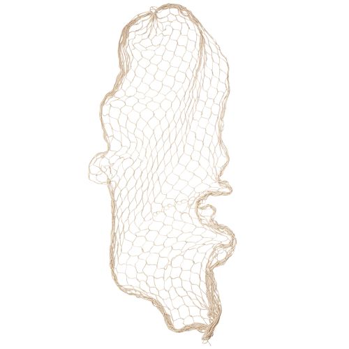 Artículo Decoración de red de macramé color crema verano marítimo 85–90x100cm