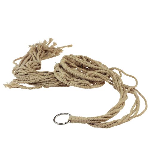 Artículo Decoración de macramé para colgar beige marrón boho Ø12cm H79cm