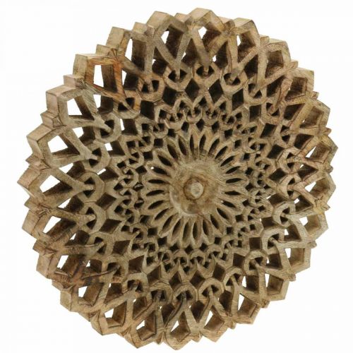 Flor mandala de madera para colgar en la pared - Mandala