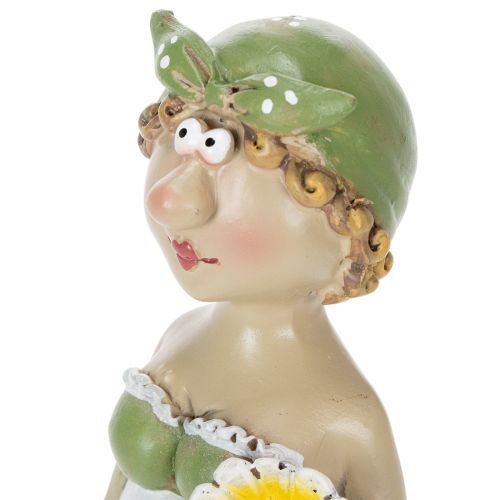 Artículo Figuritas decorativas de una pareja de campesinos, divertida decoración para el salón y el verano, 17 cm, 2 piezas.