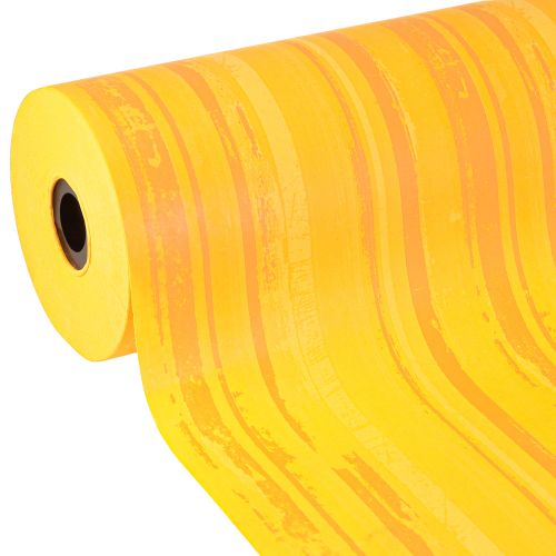 Flor de papel para puños, color amarillo naranja, 37,5 cm, 100 m