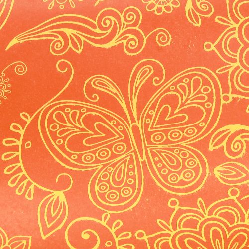 Artículo Papel puño Naranja Amarillo Verano 25cm 100m