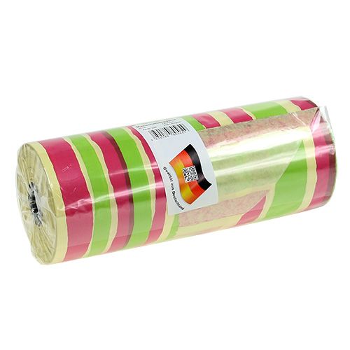 Floristik24 Papel para puños, 25 cm, patrón de rayas, 100 m
