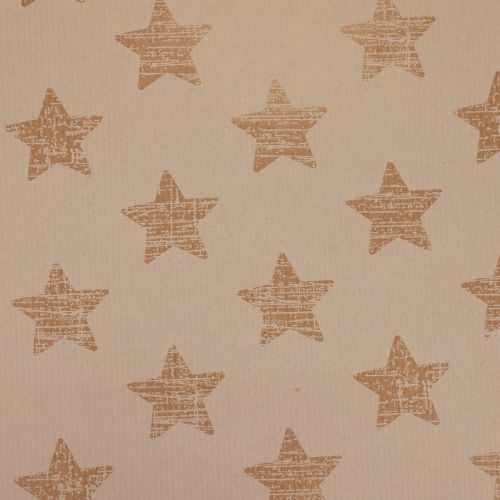 Floristik24 Papel manguito papel de seda estrellas blancas 25cm 100m