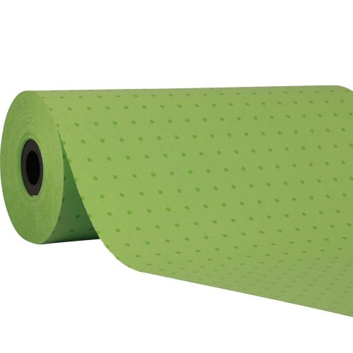 Papel para puños papel de seda lunares verdes 25cm 100m