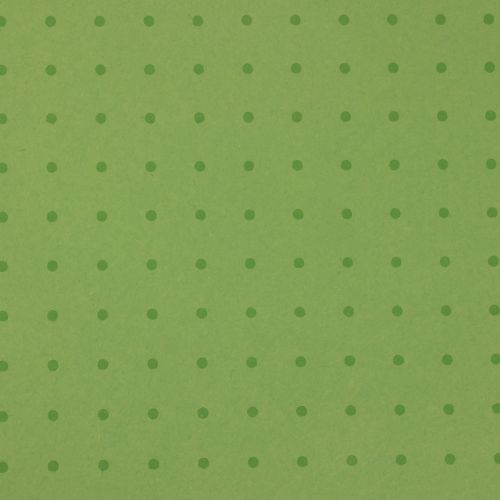 Floristik24 Papel para puños papel de seda lunares verdes 25cm 100m