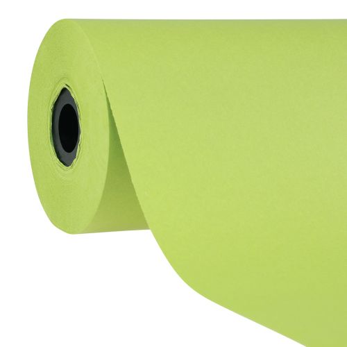 Floristik24 Papel para puños papel de seda ancho verde musgo 37,5cm 100m