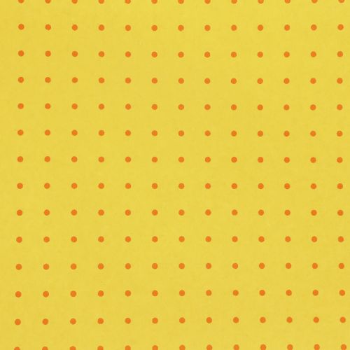 Floristik24 Papel para puños papel de seda lunares amarillos 25cm 100m