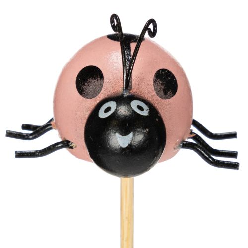 Artículo Figuras decorativas de mariquita para macetas y arreglos florales para decoración primaveral, 32cm, 16 piezas