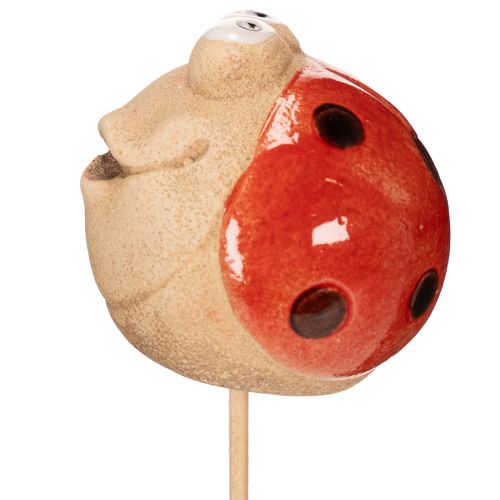 Artículo Estacas de jardín con forma de mariquita, un elemento decorativo llamativo para la decoración del jardín, 25 cm, 4 piezas