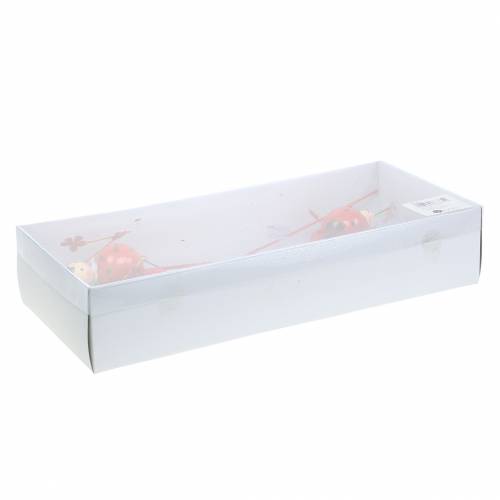 Floristik24 Tapón decorativo mariquita metal H35cm 3uds