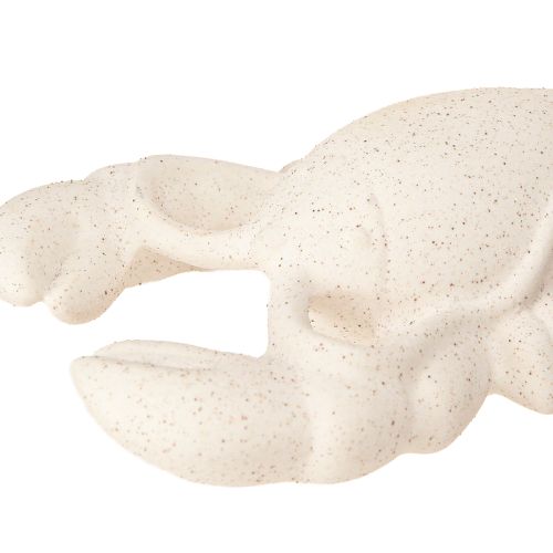 Artículo Figura Decoración Marítima Cerámica Langosta Blanca 17,5×9×3cm