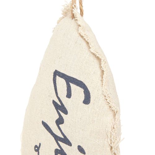 Artículo Pez decorativo marítimo para colgar tela 34×14,5cm 2uds