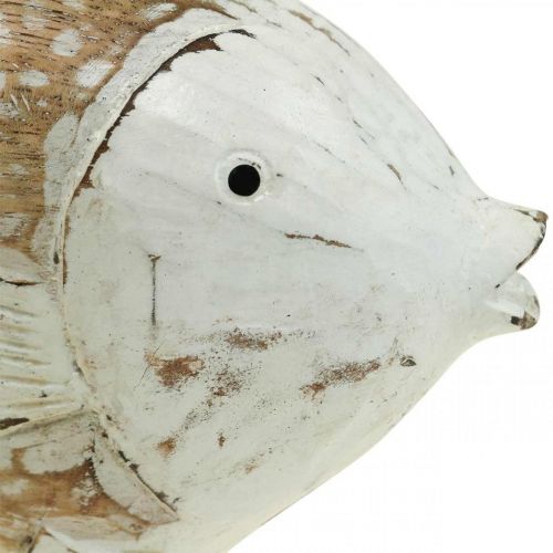 Floristik24 Decoración marinera pez madera pez de madera shabby chic 28×15cm