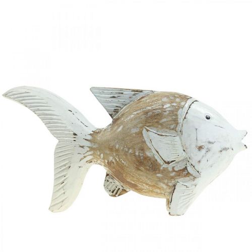 Floristik24 Decoración marinera pez madera pez de madera shabby chic 28×15cm