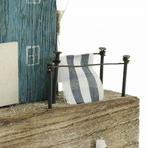 Artículo Decoración marítima de madera paseo del puerto Shabby Chic Al. 25,5 cm