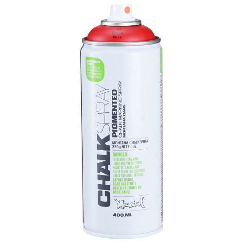 Artículo Spray marcador en pintura tiza roja Montana 400ml