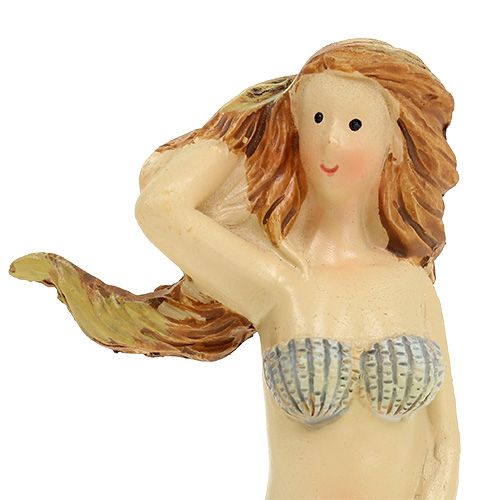 Figura para decorar Mermaid Blue 6cm - 9,5cm 3 piezas | Floristik24.es