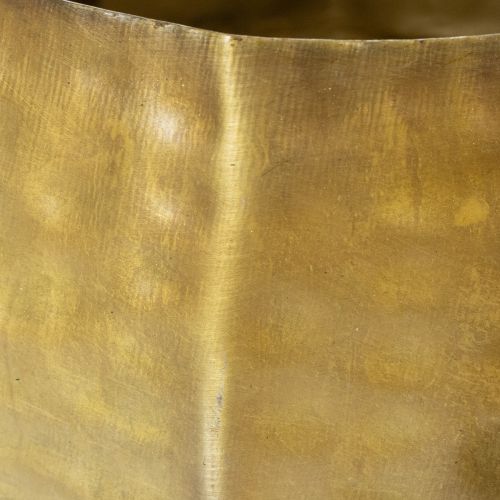 Artículo Maceta decorativa de metal, latón, Ø22/18/14cm, juego de 3