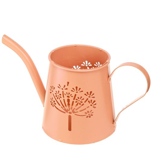 Floristik24 Regadera decorativa de metal con diente de león naranja Al.12cm 2uds