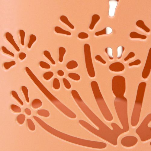 Artículo Regadera decorativa de metal con diente de león naranja Al.12cm 2uds