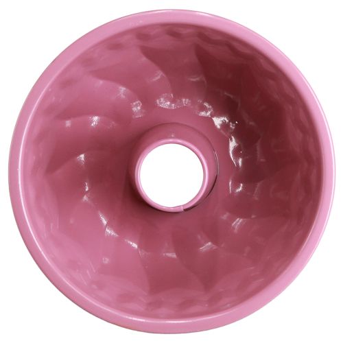 Artículo Cuenco decorativo de metal para hornear Gugelhupf rosa Ø23cm H12cm