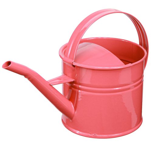 Floristik24 Regadera de metal macetero decorativo rosa 28x13x17cm 1,25l