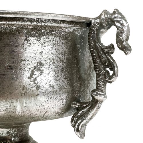Artículo Copa de metal antiguo en plata Ø18cm H30cm