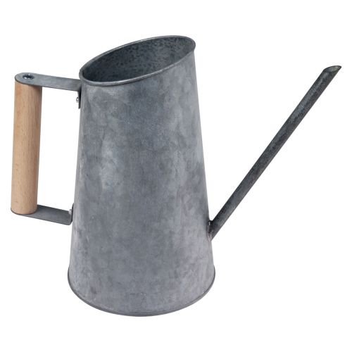 Regadera decorativa de metal jarrón decorativo con asa aspecto zinc 21,5 cm