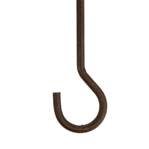 Artículo Gancho de metal 15cm marrón 12uds