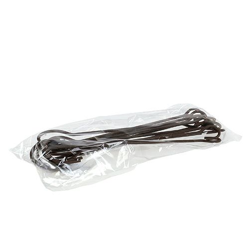 Artículo Gancho de metal 15cm marrón 12uds