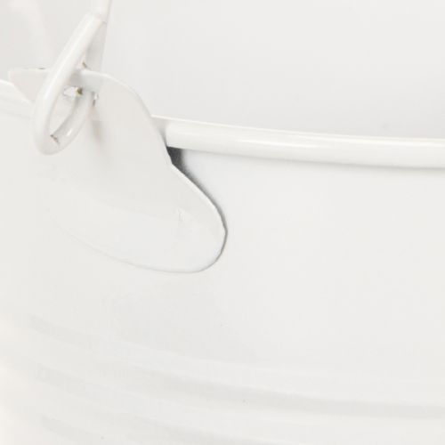 Artículo Cubos metálicos, blancos, Ø12cm, H10cm, 8 unidades