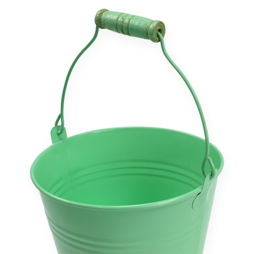 Floristik24 Cubo decorativo tipo verde. Ø12cm H10cm 8pcs.