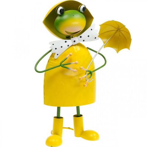 Floristik24 Rana figura decorativa decoración de jardín lluvia rana metal H35cm